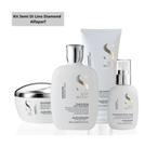 Kit Alfaparf Shampoo Condicionador Mascara e Fluido Semi Di Lino Diamond (P) - Alfaparf Milano Kit Alfaparf Shampoo Condicionador Mascara e Fluido Semi Di Lino Diamond (P) - Alfaparf Milano