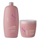Kit alfaparf shampoo semi di lino moisture 1 litro + máscara moisture 500 gr