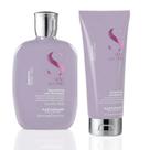 Kit Alfaparf Smooth Shampoo 250ml Condicionador 200ml Hidratação Brilho Maciez e Controle de Frizz