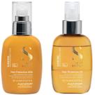 Kit Alfaparf Sunshine Leite Leave-in 125ml + Óleo protetor 125ml Proteção Solar Capilar