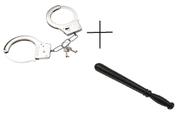 KIT ALGEMA E BASTÃO POLICIAL CARNAVAL unidade KIT ALGEMA E BASTÃO POLICIAL CARNAVAL unidade