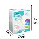 Kit algodão quadrado 50 unidades higiene rosto e corpo bebê