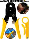 Kit Alicate Crimpador 3 Em 1 E Desencapador Hutz Profissional P/ Terminais Cabos Elétricos Conectores