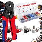 Kit Alicate Crimpagem Prensa Terminal 1200 Ilhós Tubular