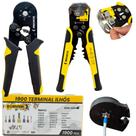 Kit Alicate Crimpar + 1900 Terminais Ilhos + Descascador 0,25 Até 6mm² Kit Alicate Crimpar + 1900 Terminais Ilhos + Descascador 0,25 Até 6mm²