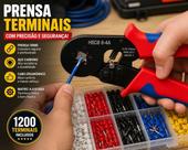 Kit Alicate Crimpar Box Com 1200pç Terminal Ilhós 0,2510mm2