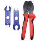Kit Alicate de Crimpar Conector Solar T4 + Par Chave Esticadora