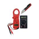 Kit Alicate Volt Amperímetro Digital Resistência Va-330 Multímetro Corrente Md-300 Detector Tensão Tv-600 Instrutherm