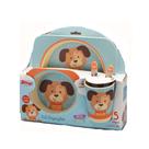 Kit Alimentação Baby Zoop Baby 5 Peças Cachorrinho