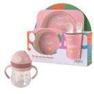Kit Alimentação Fibra de Bambu + Copo Transição Pippo