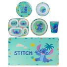 Kit Alimentação Infantil Pratos Copo Bandeja Disney Stitch Kit Alimentação Infantil Pratos Copo Bandeja Disney Stitch