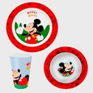 Kit Alimentacao Mickey Prato+Bowl+Copo