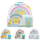 Kit Alimentação Prato Bowl Copo Infantil Bebe Divertido Buba