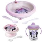 Kit Alimentação Refeição Infantil Bebê Minnie Prato Copo Antivazamento Pote Papinha Kit Alimentação Refeição Infantil Bebê Minnie Prato Copo Antivazamento Pote Papinha