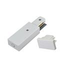 KIT Alimentador de Trilho Eletrificado + Ponteira Sobrepor Branco Bivolt