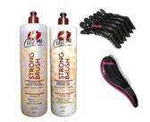 Kit alisamento progressivo strong brush use me 2x1 + brinde