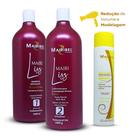 Kit Alisante Mairi Liss Gold (Shampoo Anti-resíduos + Ativo) + 1 Pré Escova Mairibel