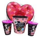 Kit Almofad Pipoc Coraca O Estranho Mundo De Jack E Sally Kit Almofad Pipoc Coraca O Estranho Mundo De Jack E Sally