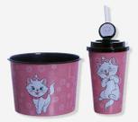 Kit Almofada + Balde Pipoca + Copo Infantil Disney Marie