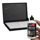 Kit Almofada Carimbo N3 + Tinta Secagem Rapida p/ Plastico