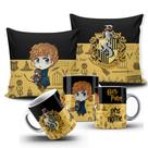 Kit almofada e caneca Harry Potter - Newt Scamander Lufa Lufa Personalizada com nome