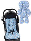 Kit almofada para carrinho e bebê conforto - ovelha azul