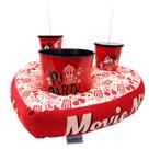 Kit Almofada Pipoca Fibra Coração Mickey e Minnie Namorados 10065384 - ZonaCriativa