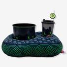 Kit almofada pipoca infantil plush fibra furia da noite
