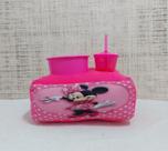 Kit Almofada Porta Pipoca Acompanha 1 Copo + 1 Balde Para Pipoca MINI PINK