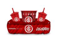 Kit Almofada Porta Pipoca Balde + 2 Copos Internacional Time - Brasfoot Kit Almofada Porta Pipoca Balde + 2 Copos Internacional Time - Brasfoot