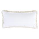 Kit Almofadas 04 pç 60 x 30 cm tecido felpudo macio franja