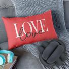 kit Almofadas Baguete Cheia Decorativa + Almofada De Nozinho Love Home com Zíper Enchimento Silicone