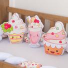 Kit Almofadas Decorativas Infantil Candy 3 Peças