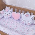 Kit Almofadas Decorativas Infantil Cat Rosa 3 Peças