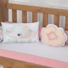 Kit Almofadas Decorativas Infantil Elefantinha Salmão