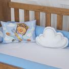 Kit Almofadas Decorativas Infantil Urso Aviador Azul