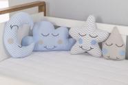 Kit Almofadas para Berço Menino Menina Nuvem Chuva de Amor 4 Peças