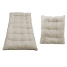 Kit Almofadas para Poltrona e Puff Costela Suede Bege - Doce Sonho Móveis Kit Almofadas para Poltrona e Puff Costela Suede Bege - Doce Sonho Móveis