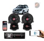 Kit Alto Falante Corsa Todos 6 Pol 240W + Radio MP3 KF.051R