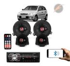 Kit Alto Falante Foxer Corsa - 6 e 5Pol 240W + Radio KF.050R