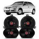 Kit Alto Falante Gol 1996 A 2014 Parati 1996 A 2013 5X7 E 6" 200W Triaxial Original Foxer KF.010