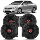Kit Alto Falante Honda Civic Fit City - 6 Pol 240W - KF.101
