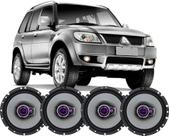 Kit Alto Falante Pioneer Original Pajero Tr4 6pol 200w 4 P