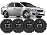 Kit Alto Falante Pioneer Original Toyota Corolla 6pol 240w Kit Alto Falante Pioneer Original Toyota Corolla 6pol 240w