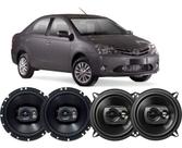 Kit Alto Falante Pioneer Original Toyota Etios 240w 6 E 5 Kit Alto Falante Pioneer Original Toyota Etios 240w 6 E 5