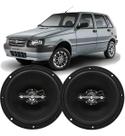 Kit Alto Falante Porta Dianteiro Leson 140wrms Par Uno Mille Preto