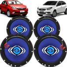 Kit Alto Falantes Dianteiros e Traseiros Fiat Grand Siena 2013 até 2021 - Hurricane Class 520w