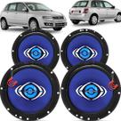 Kit Alto Falantes Dianteiros e Traseiros Fiat Stilo 2002 até 2012 - Hurricane Class 520w