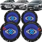 Kit Alto Falantes Dianteiros e Traseiros Honda City 2009 até 2021 - Hurricane Class 520w
