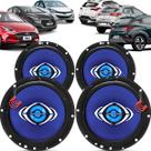 Kit Alto Falantes Dianteiros e Traseiros Hyundai HB20 HB20X 2012 até 2022 - Hurricane Class 520w